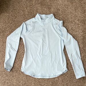 Asics Sky Blue Quarter Zip Top